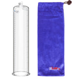 Replacement Penis Pump Cylinder with Round Flange | 9" or 12" Length, 1.35"-5.0" Diameter