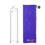 Replacement Penis Pump Cylinder with Round Flange | 9" or 12" Length, 1.35"-5.0" Diameter