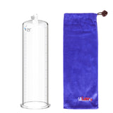 Replacement Penis Pump Cylinder with Round Flange | 9" or 12" Length, 1.35"-5.0" Diameter