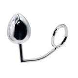 52 mm Anal Hook SS Cock Ring & Male Thread - Egg size 45 mm