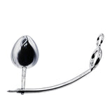 32mm Cock Ring w/ Adjustable Anal Tailgater - Egg Size 50mm