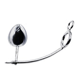 40mm Cock Ring w/ Adjustable Anal Tailgater - Egg Size 50mm