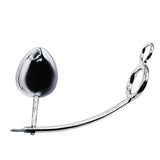 40mm Cock Ring w/ Adjustable Anal Tailgater - Egg Size 55mm