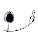 52mm Cock Ring w/ Adjustable Anal Tailgater - Egg Size 60mm