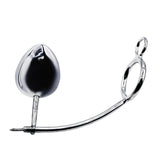 56mm Cock Ring w/ Adjustable Anal Tailgater - Egg Size 60mm