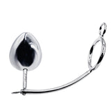 64mm Cock Ring w/ Adjustable Anal Tailgater - Egg Size 65mm