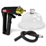 LeLuv MAXI Black Vagina Vacuum Pump with Premium Slippery Hose