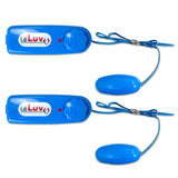 2 PACK New Vibrating Bullet Multi Speed Vibrator Massaging Rocket Blue