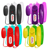 Vibrating Dual Small & Large Bullets with Dial Controller in Vibrant Colors