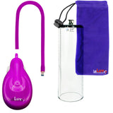 eGrip Rechargeable Penis Pump - Purple Handle, Silicone Hose - 9" x 2.9" Thick-Walled Penis Cylinder