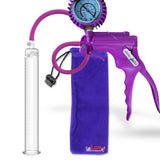 Jacvac Penis Pump | NPT Handle + Protected Gauge | 12" Round Flange | [Purple-Green Handles on Shopify ONLY]