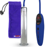 Penis Pump Magna Pro Handle Blue | 12" Length x 1.75" Diameter WIDE Flange Cylinder