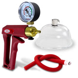 LeLuv MAXI Red Vagina Pump + Gauge with Premium Slippery Hose