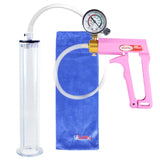 MAXI Pink Penis Pump + Gauge with 12" x 2.00" WIDE Flange Cylinder