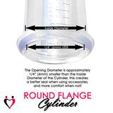 Primo Lite Handle Penis Pump + Gauge, Silicone Hose | Round Flange Cylinder | No Accessories 