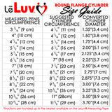 LeLuv Primo Lite Penis Pump -  Vacuum and Inflator Handle - Round Flange Cylinder Options