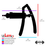 LeLuv Primo Lite Penis Pump -  Vacuum and Inflator Handle - Round Flange Cylinder Options