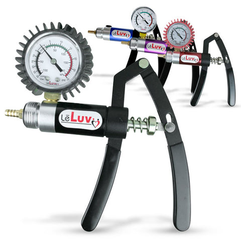 LeLuv Primo Lite Pump Handles | Small & Powerful Dual-Action Vacuum/Pressure Modes | Gauge Options