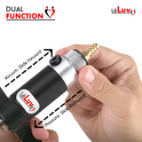 LeLuv Primo Lite Penis Pump -  Vacuum and Inflator Handle - Round Flange Cylinder Options