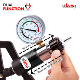 LeLuv Penis Pump with PRIMO Pro+ Handle | Wide Flange Cylinder | Color and Gauge Options