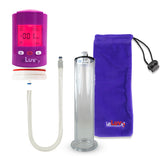 Smart LCD iPump Purple Handheld Electric Penis Pump 9" x 2.00" WIDE FLANGE Cylinder