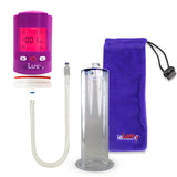 Smart LCD iPump Purple Handheld Electric Penis Pump 9" x 2.50" WIDE FLANGE Cylinder