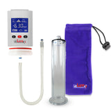 Smart LCD iPump White Penis Pump 9" Length x 2.00" Diameter WIDE Flange Cylinder