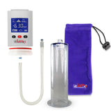 Smart LCD iPump White Penis Pump 9" Length x 2.50" Diameter WIDE Flange Cylinder