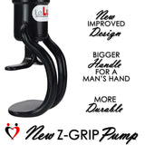 LeLuv EasyOp Z Grip Penis Pump Kit - 2.25" x 9" Magic Cylinder with Silicone Hose and Magic Sleeve - Vagina/Anus/Mouth