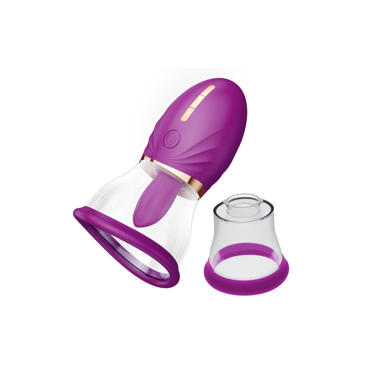 Vagina Vacuum Pump Magic Tongue | Vibrating Clitoral Tickler | 2 Cup S