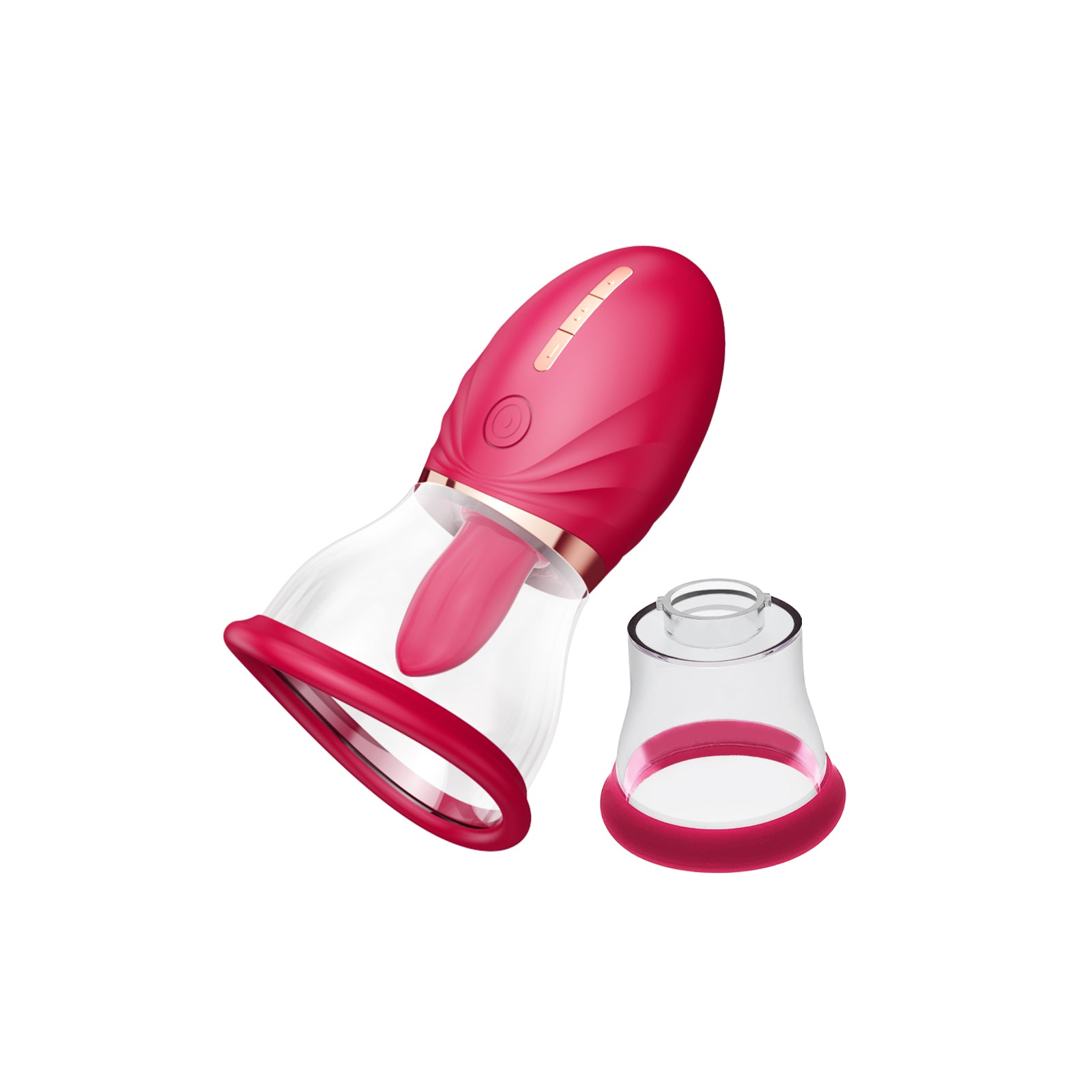 Vagina Vacuum Pump Magic Tongue | Vibrating Clitoral Tickler | 2 Cup S